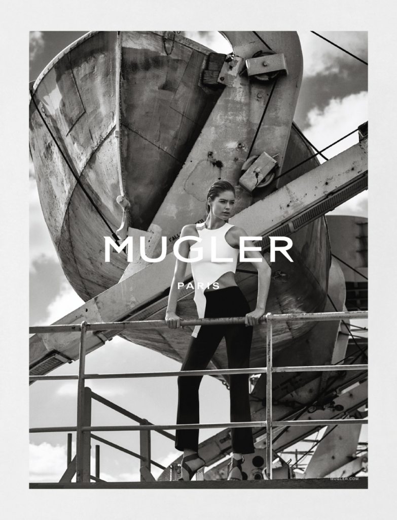 Mugler's spring 2016 campaign featuring Doutzen Kroes.