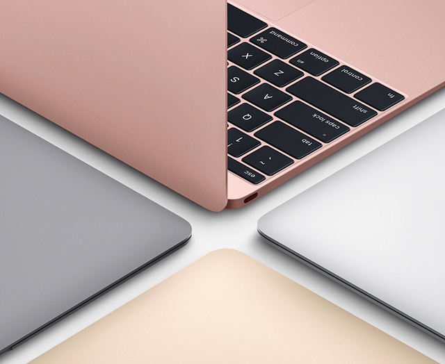 У рожевому кольорі Apple представили новий MacBook-320x180