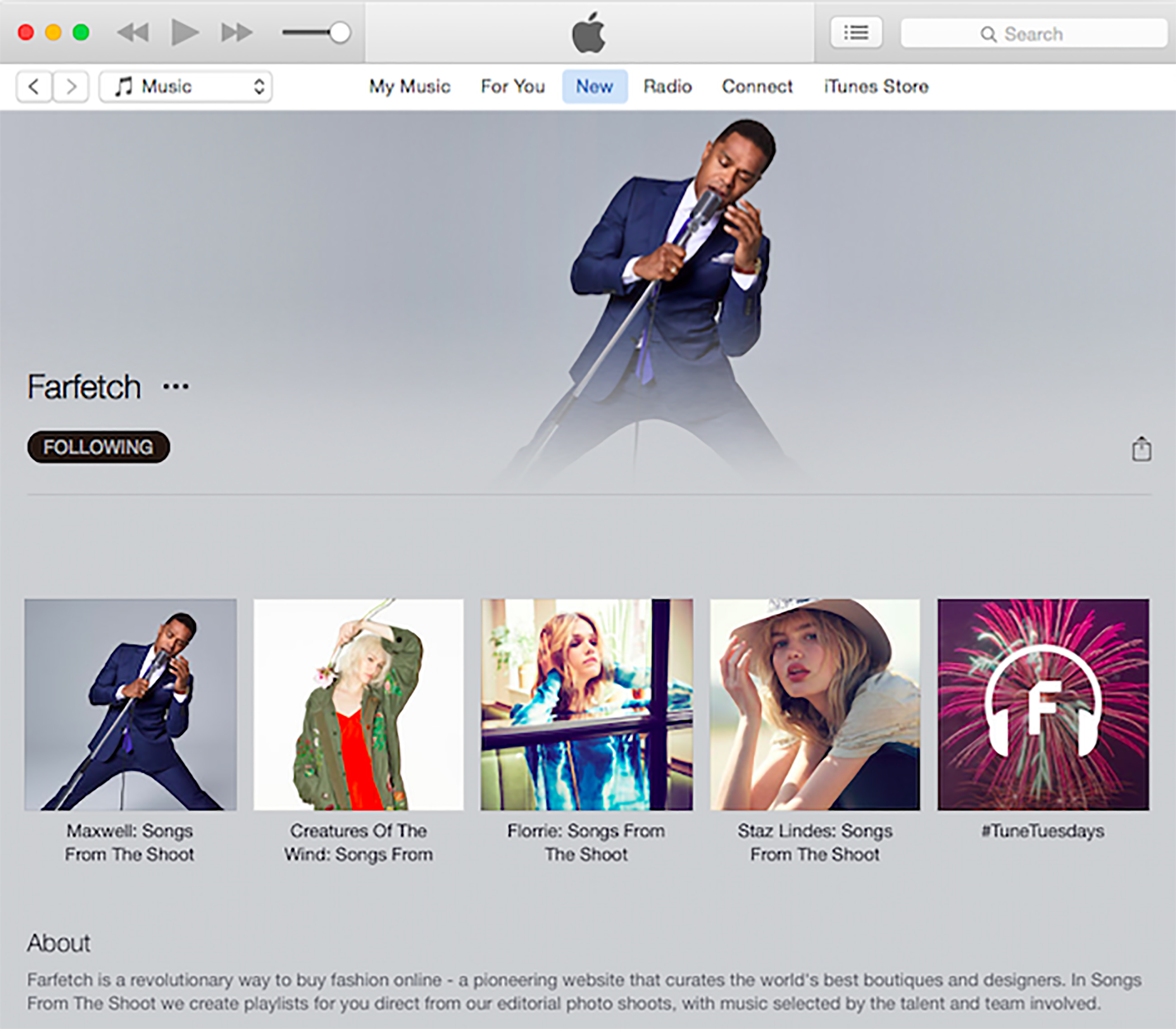 Farfetch запускает кураторский плейлист на Apple Music-320x180