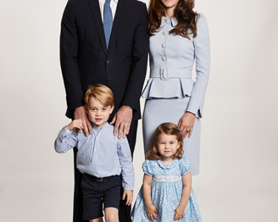 Кейт Міддлтон та принц Вільям з дітьми представили сімейний портрет-430x480