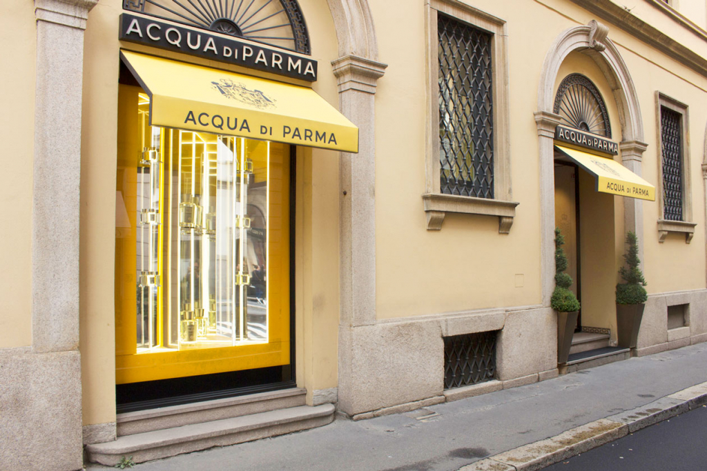 Бутик и барбершоп Acqua Di Parma в Милане