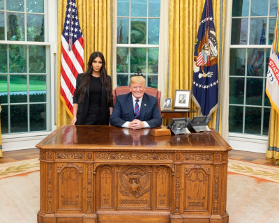 Ким Кардашьян и Дональд трамп