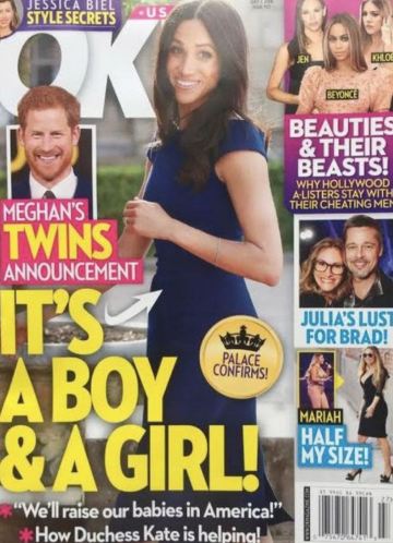 Західні ЗМІ повідомляють, що Меган Маркл вагітна двійнятами.