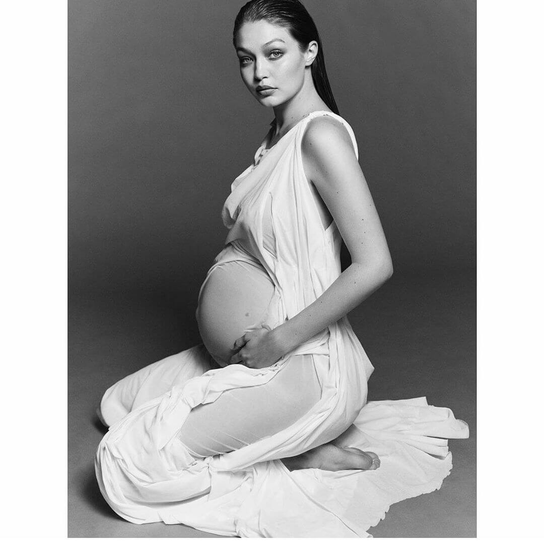 Іоланда Хадід показала у добірці фото, як протікала вагітність Джіджі-Фото 1