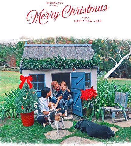 Принц Гарри и Меган Маркл поделились рождественской открыткой