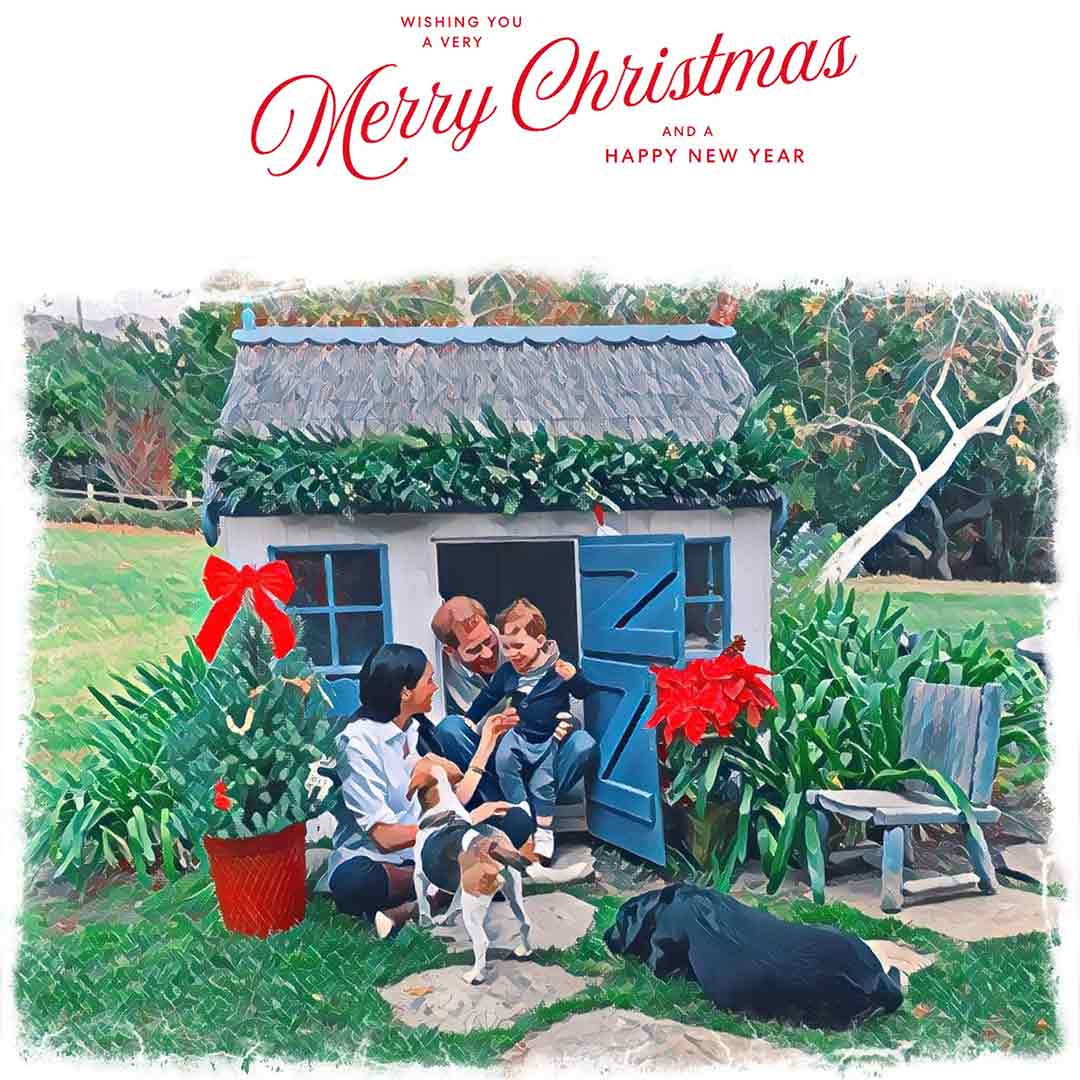 Принц Гарри и Меган Маркл поделились рождественской открыткой 