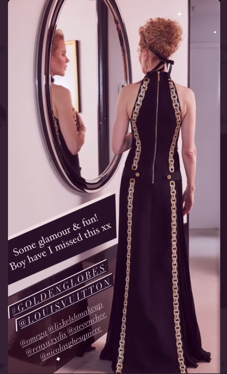 Голливудская классика: Знаковые образы Николь Кидман с церемоний «Золотого глобуса»-Фото 1
