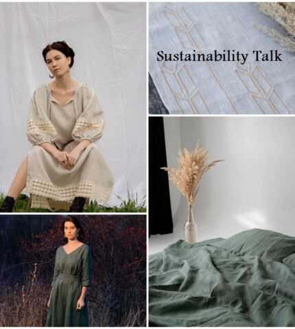 Sustainability Talk: Український сталий бренд текстилю для дому та одягу з натурального льону Gnizdo-430x480
