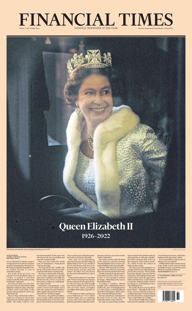Культові фото Єлизавети ІІ на обкладинках: британська преса віддає шану королеві-Фото 1