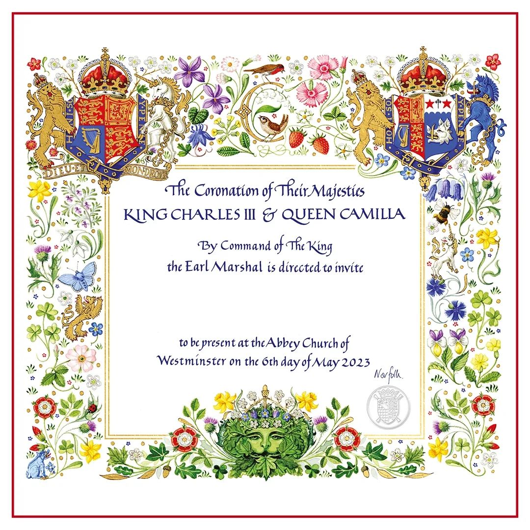 Коронація Чарльз ІІІ і Камілли новий портрет запрошення 