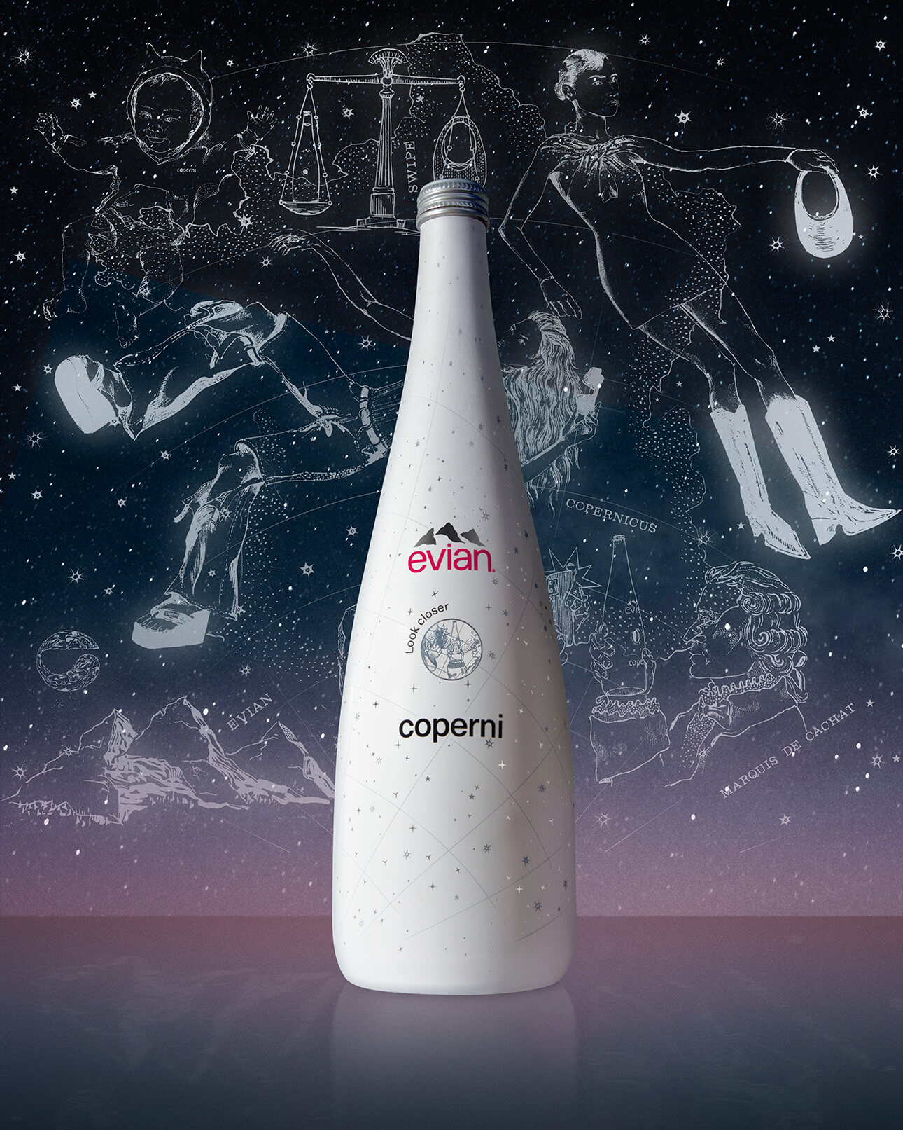 пляшка Evian x Coperni 