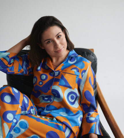 «Мене дуже тішить, бо нам вдалося бути причетними до розвитку культури носіння української хустки»: Христина Оліярник, засновниця бренду OLIZ-430x480