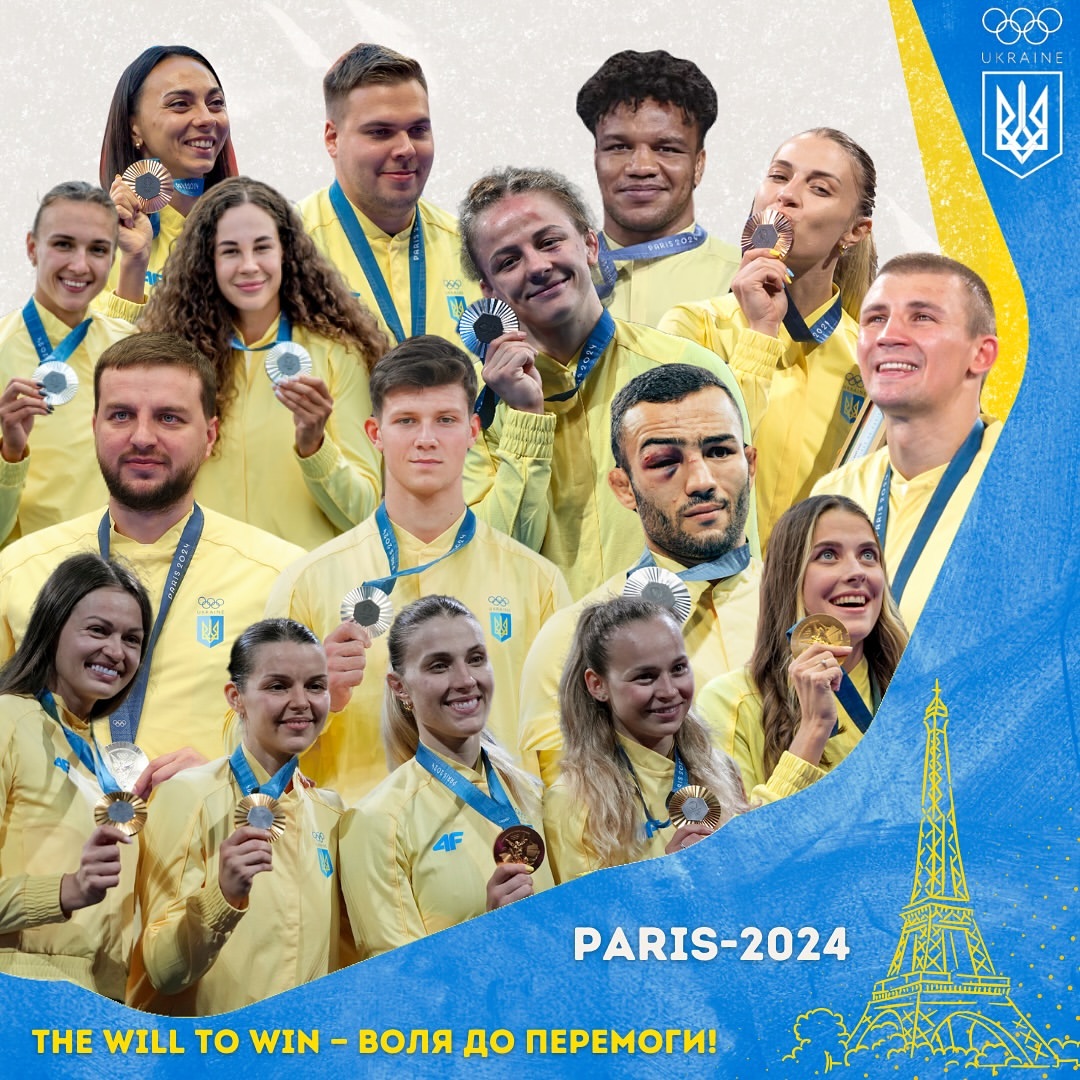 Україна Олімпійські ігри 2024 медальний залік