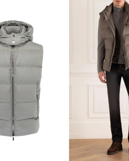 Чоловічий жилет Moorer: оригінальна річ в осінніх образах