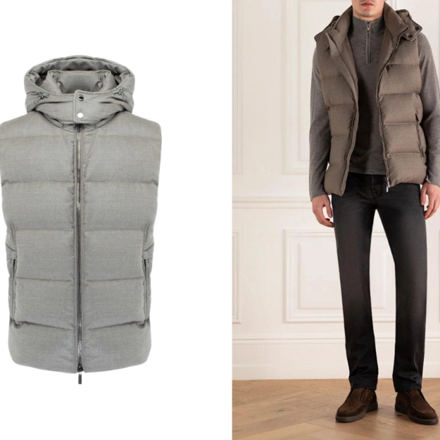 Чоловічий жилет Moorer: оригінальна річ в осінніх образах