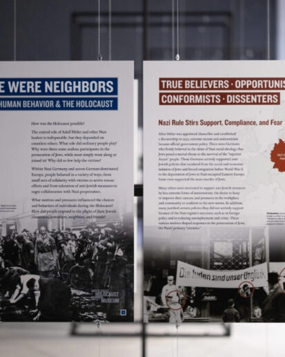 виставка "Хтось був сусідом: Вибір, людська поведінка та Голокост"