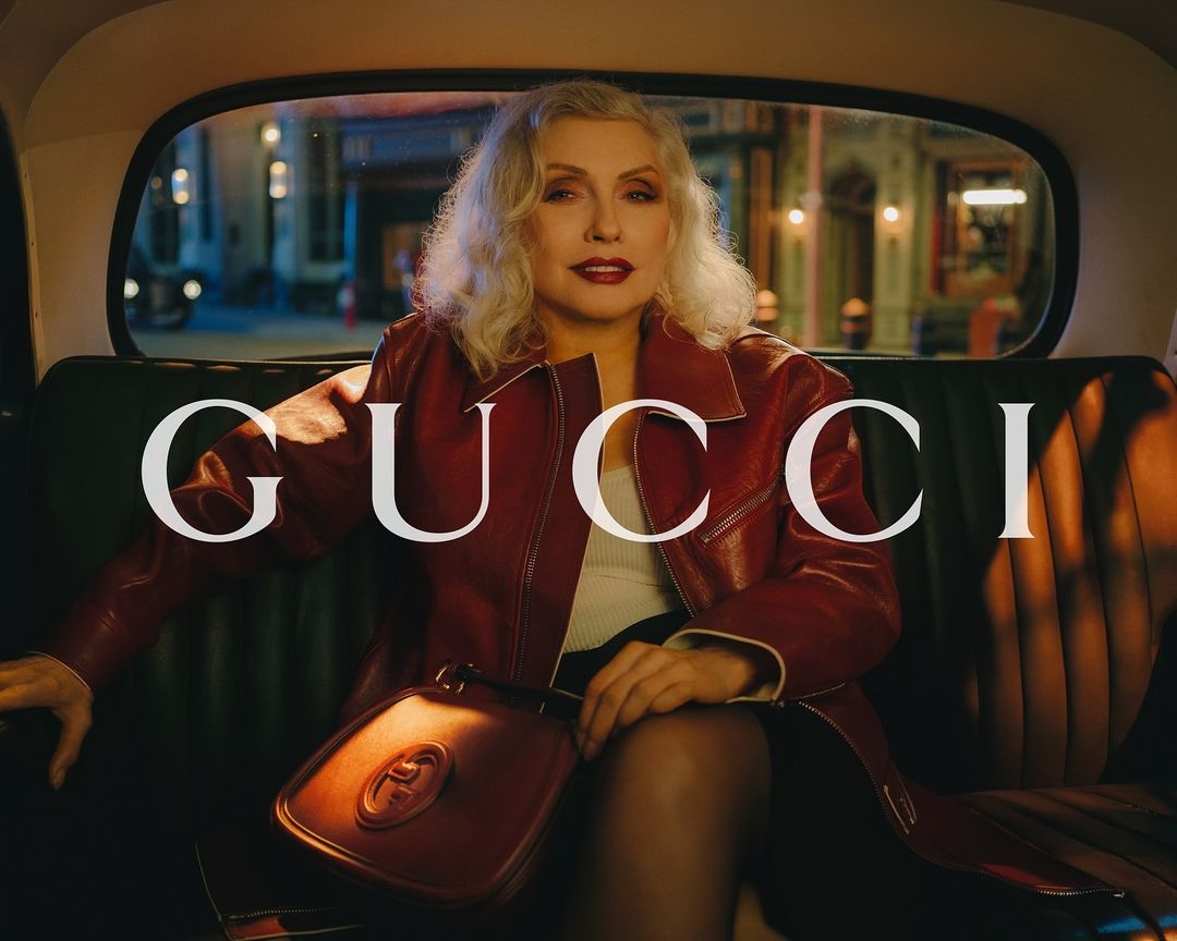 Деббі Гаррі в рекламі Gucci Blondie і Gucci Cruise 2025