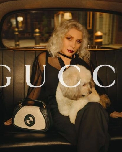 Деббі Гаррі в рекламі Gucci Blondie і Gucci Cruise 2025