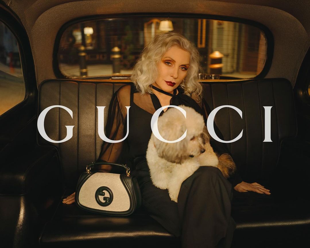 Деббі Гаррі в рекламі Gucci Blondie і Gucci Cruise 2025