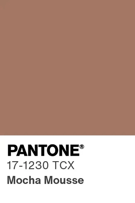 PANTONE 17-1230 Mocha Mousse