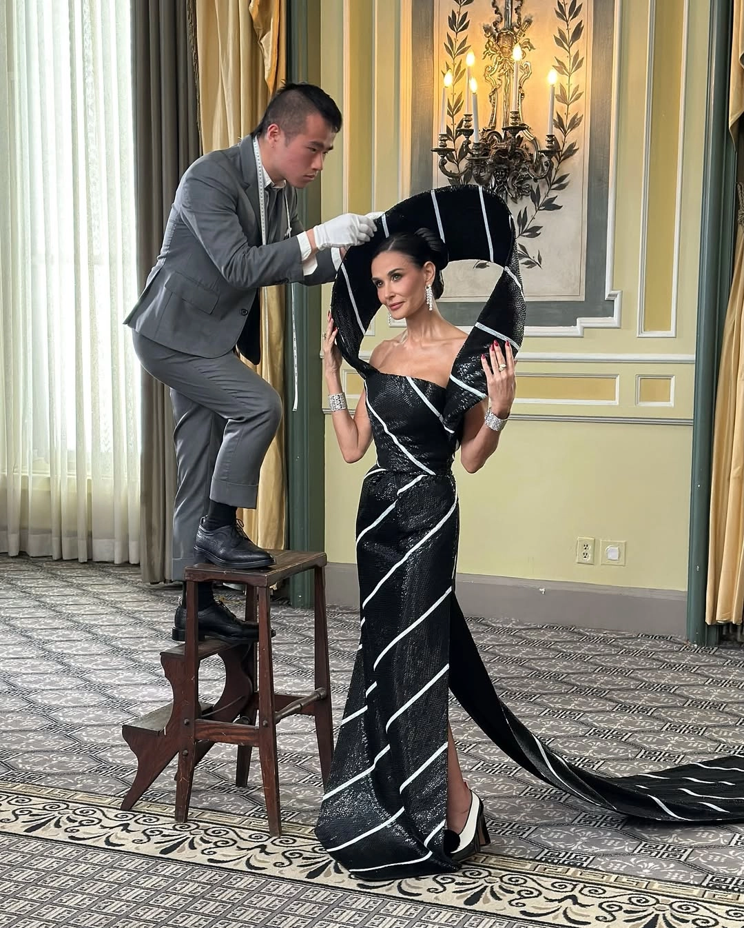 Demi Moore Thom Browne
