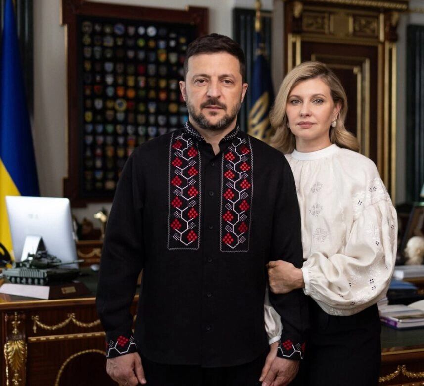Президент Володимир Зеленський з дружиною