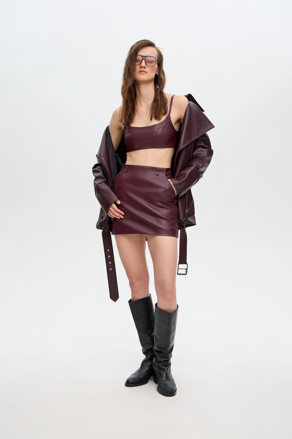 шкіряна куртка GASANOVA 