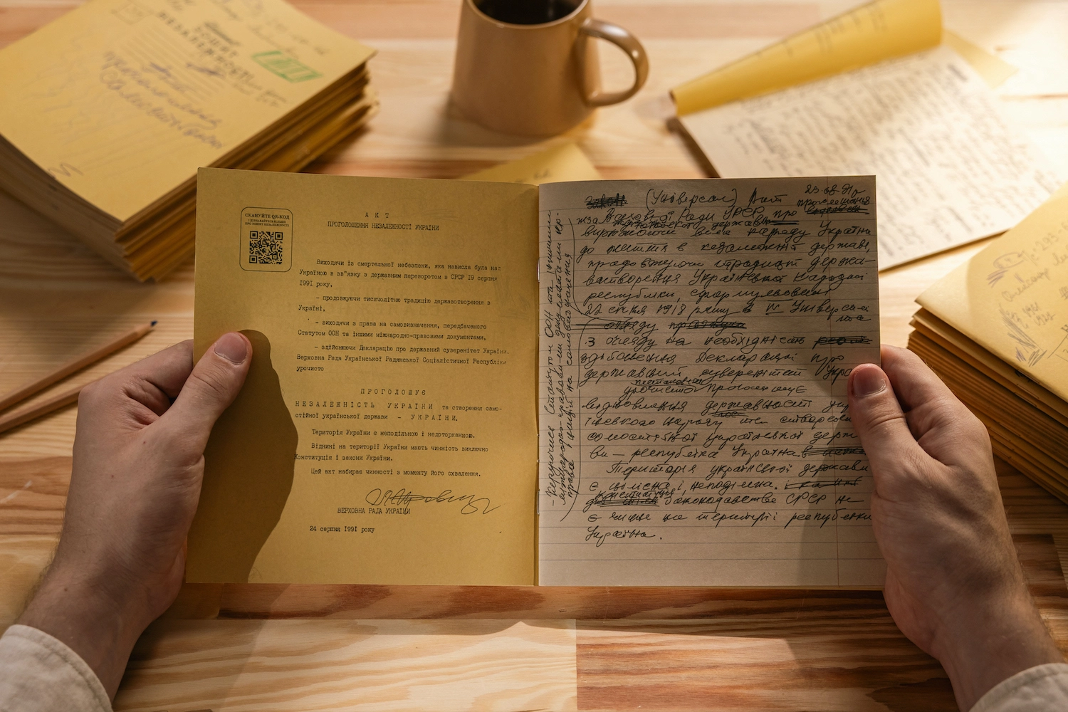 Зошит Незалежності з Актом проголошення Незалежності
