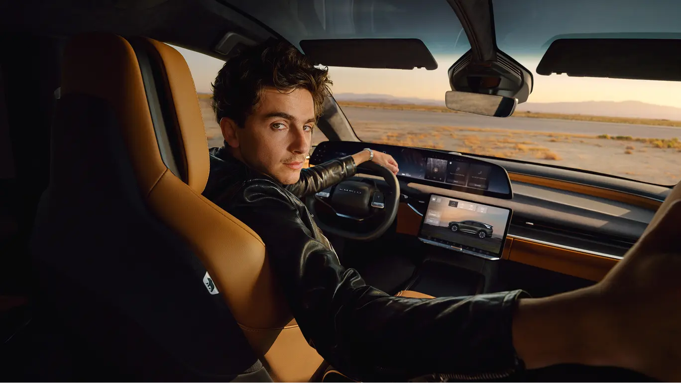 Тімоті Шаламе - амбасадор Lucid