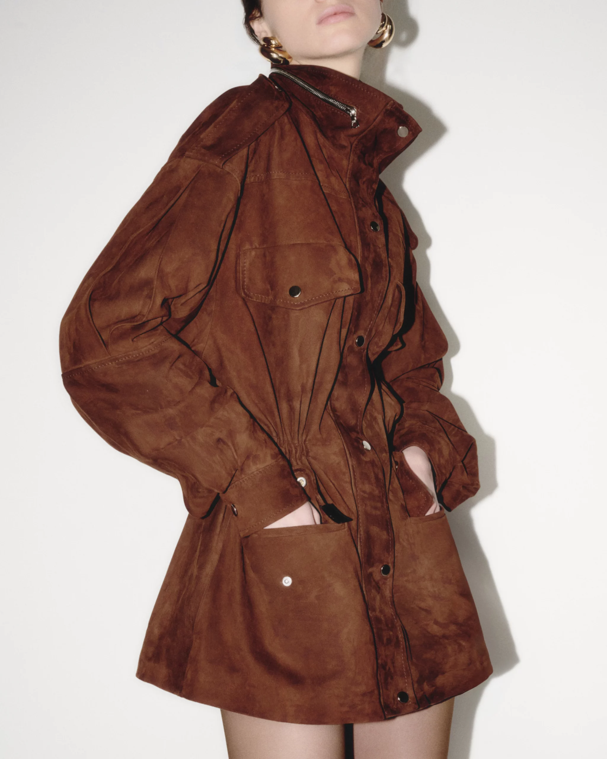 пальто з замші