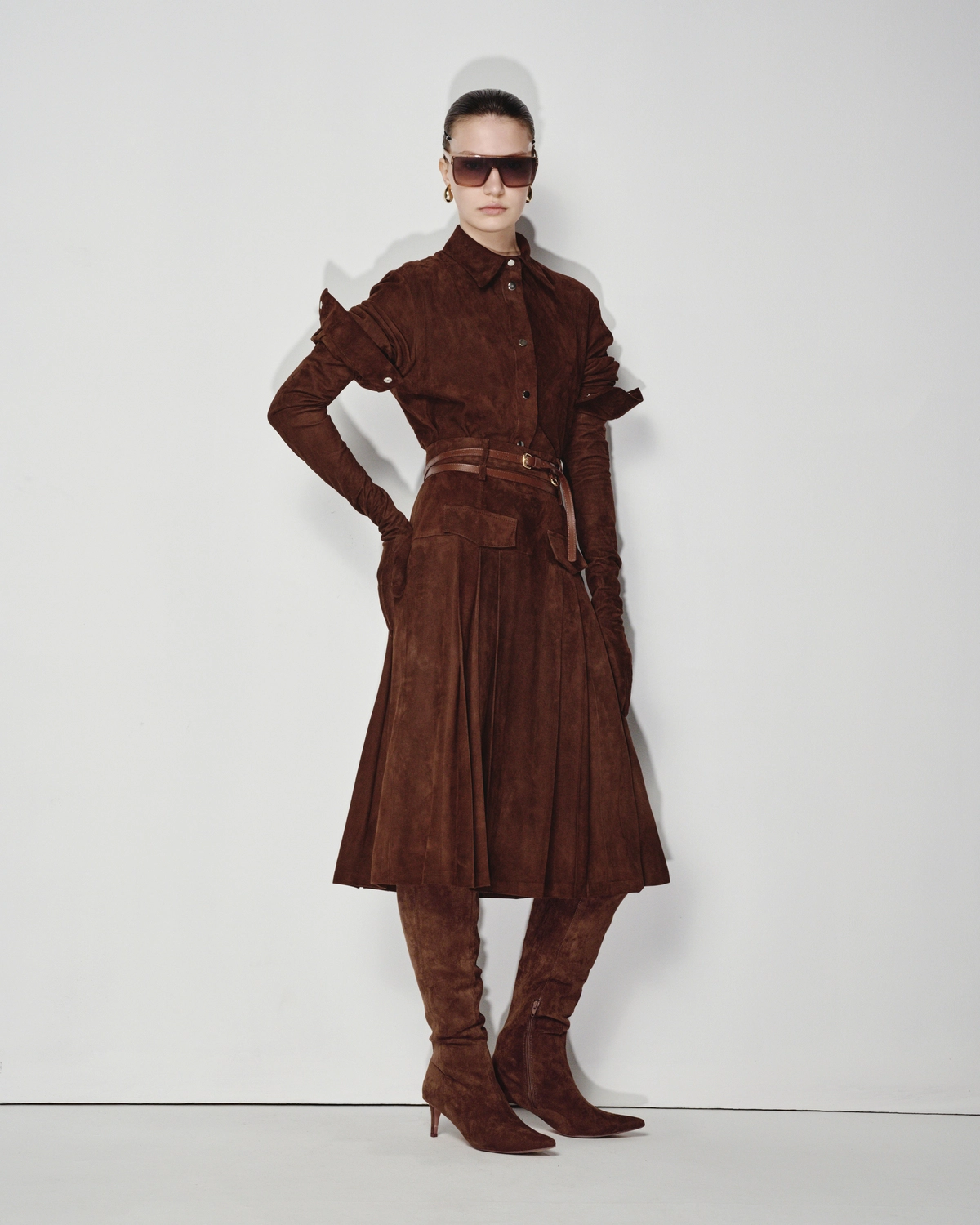 замшева спідниця