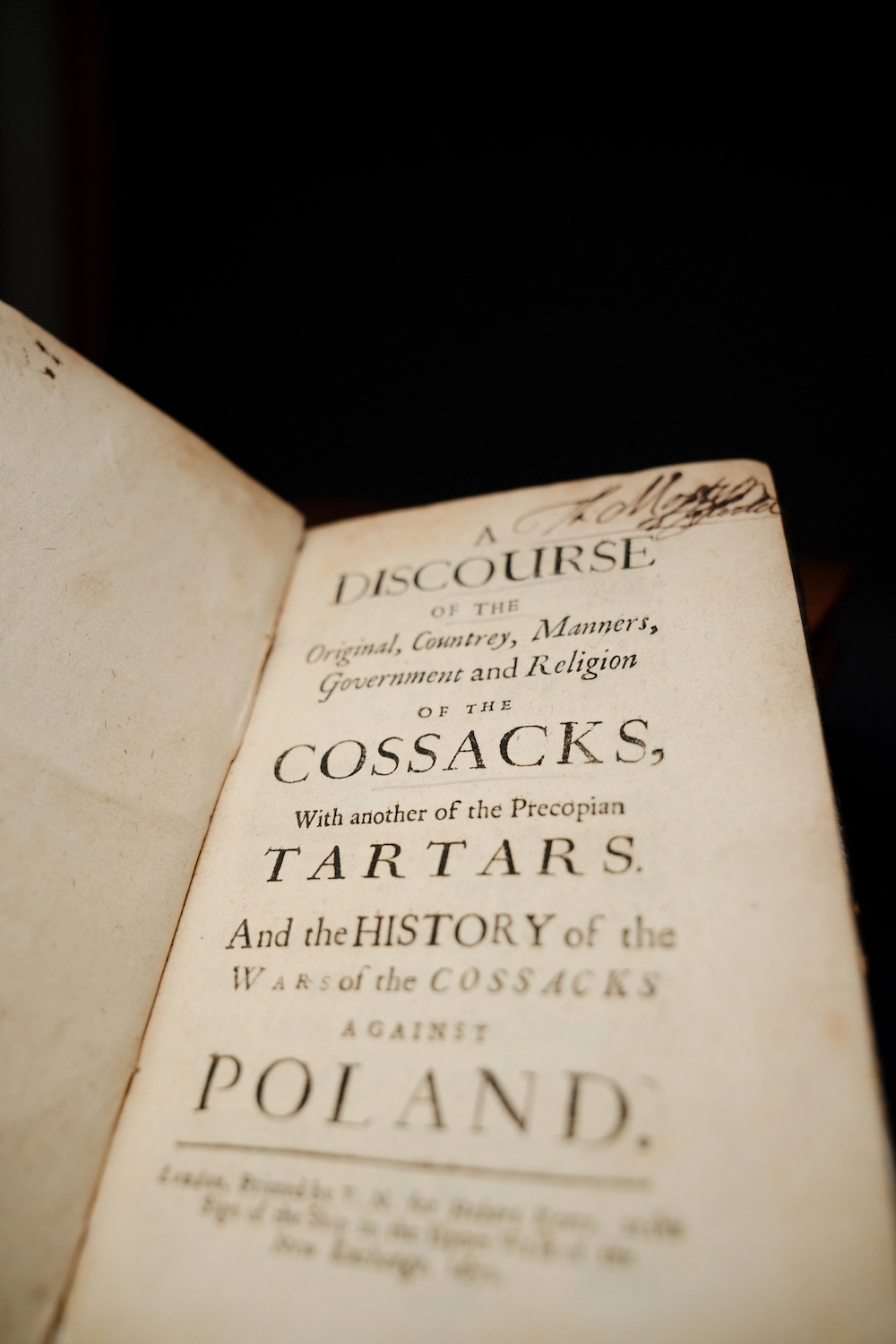 Книга П’єра Шевальє «A Discourse of the Original, Countrey, Manners, Government and Religion of the Cossacks, With another of the Precopian Tartars» (1663)