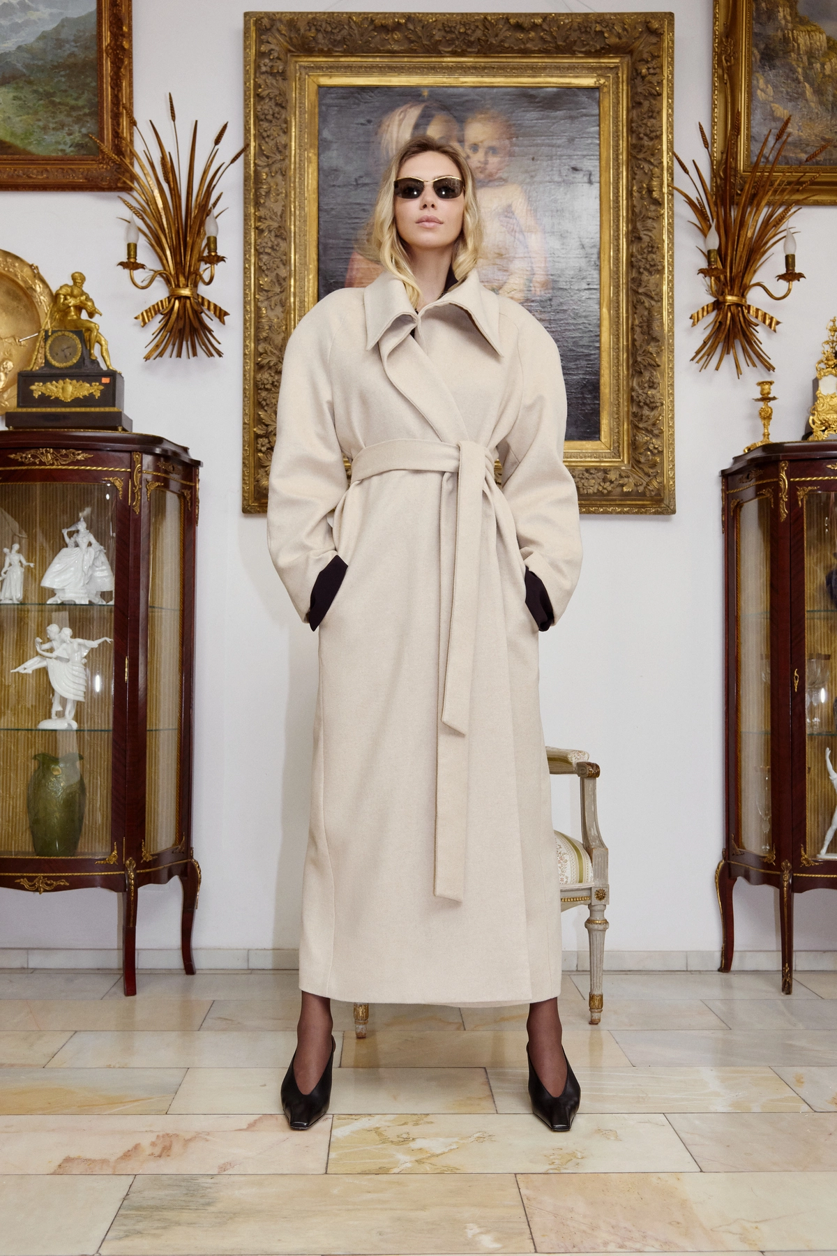 тренч бежевий