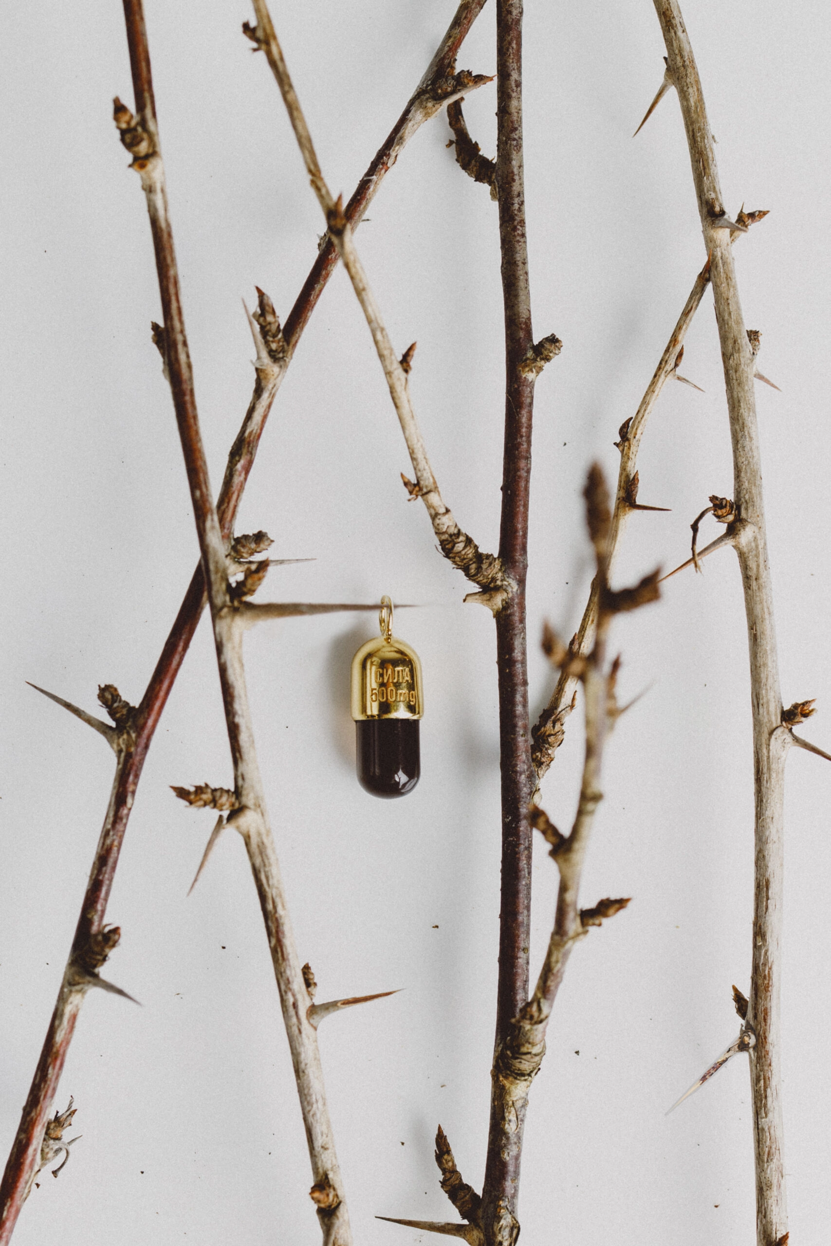 украшение в виде таблетки