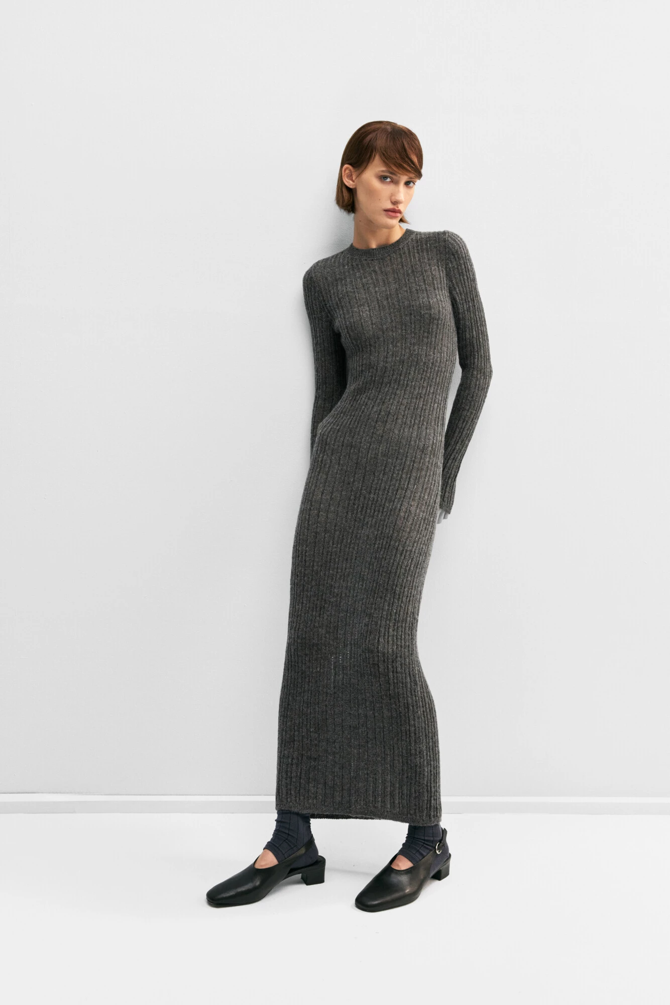 трикотажна сукня довга