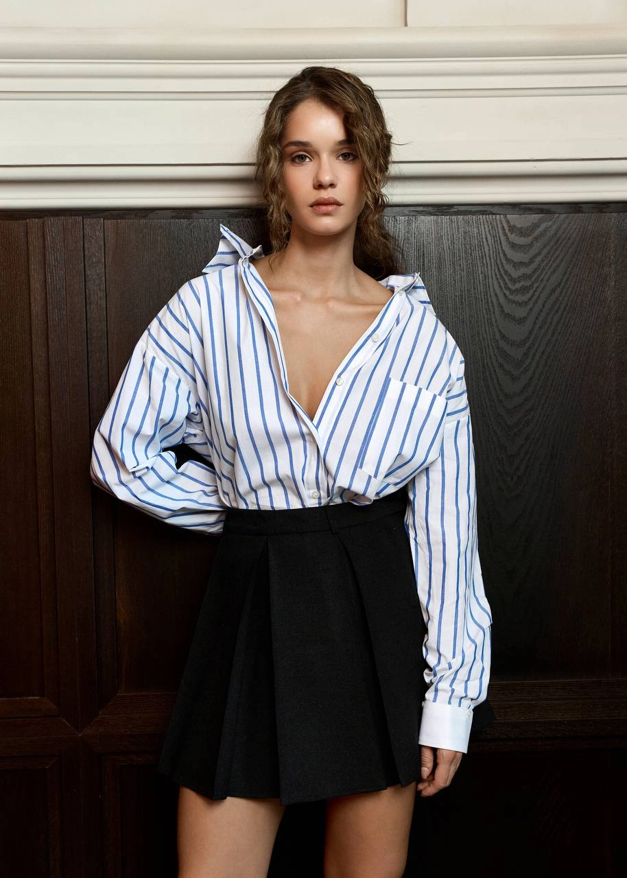 Сорочка-трансформер в смужку C.ICON