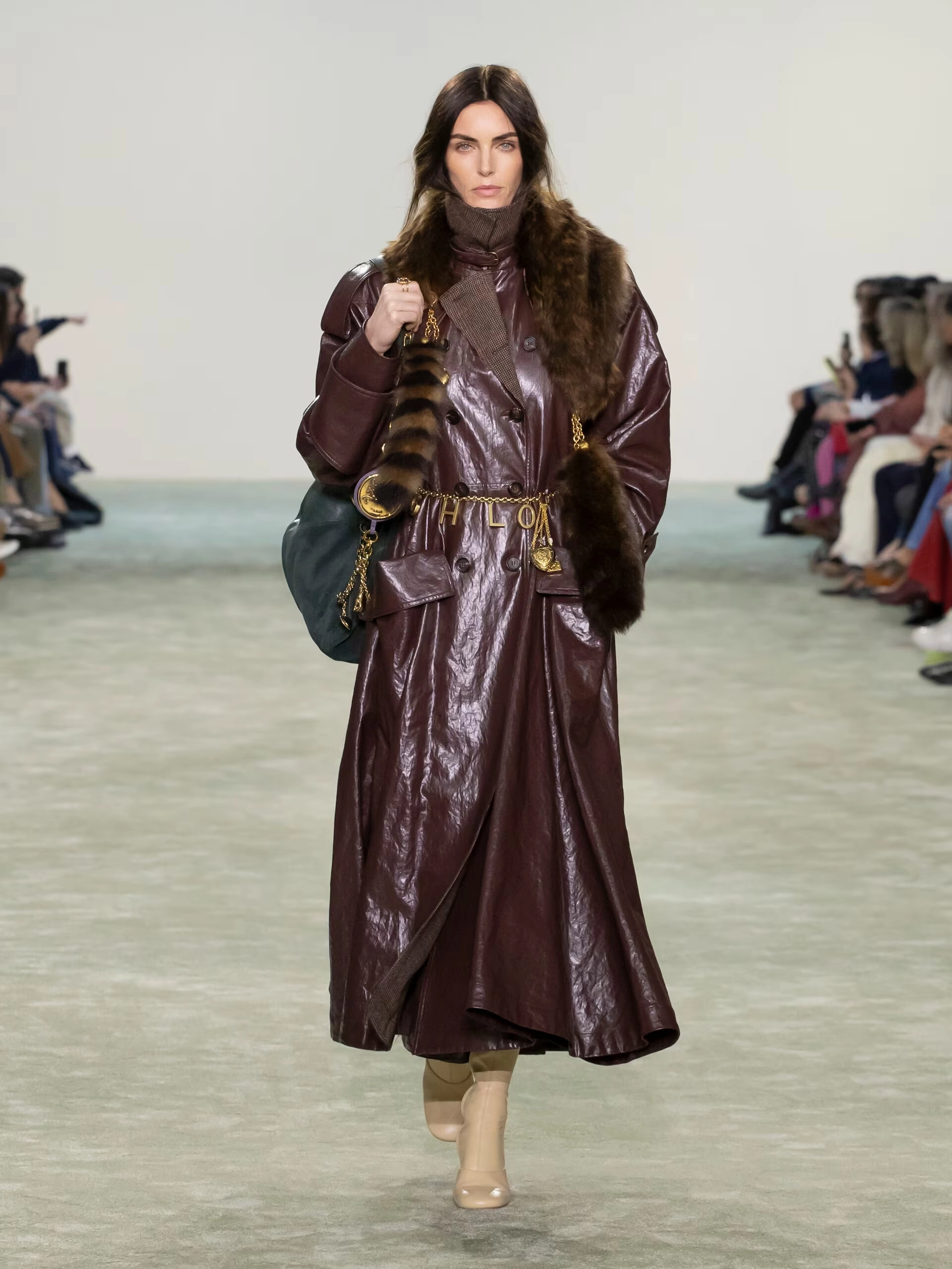 кожаное пальто 