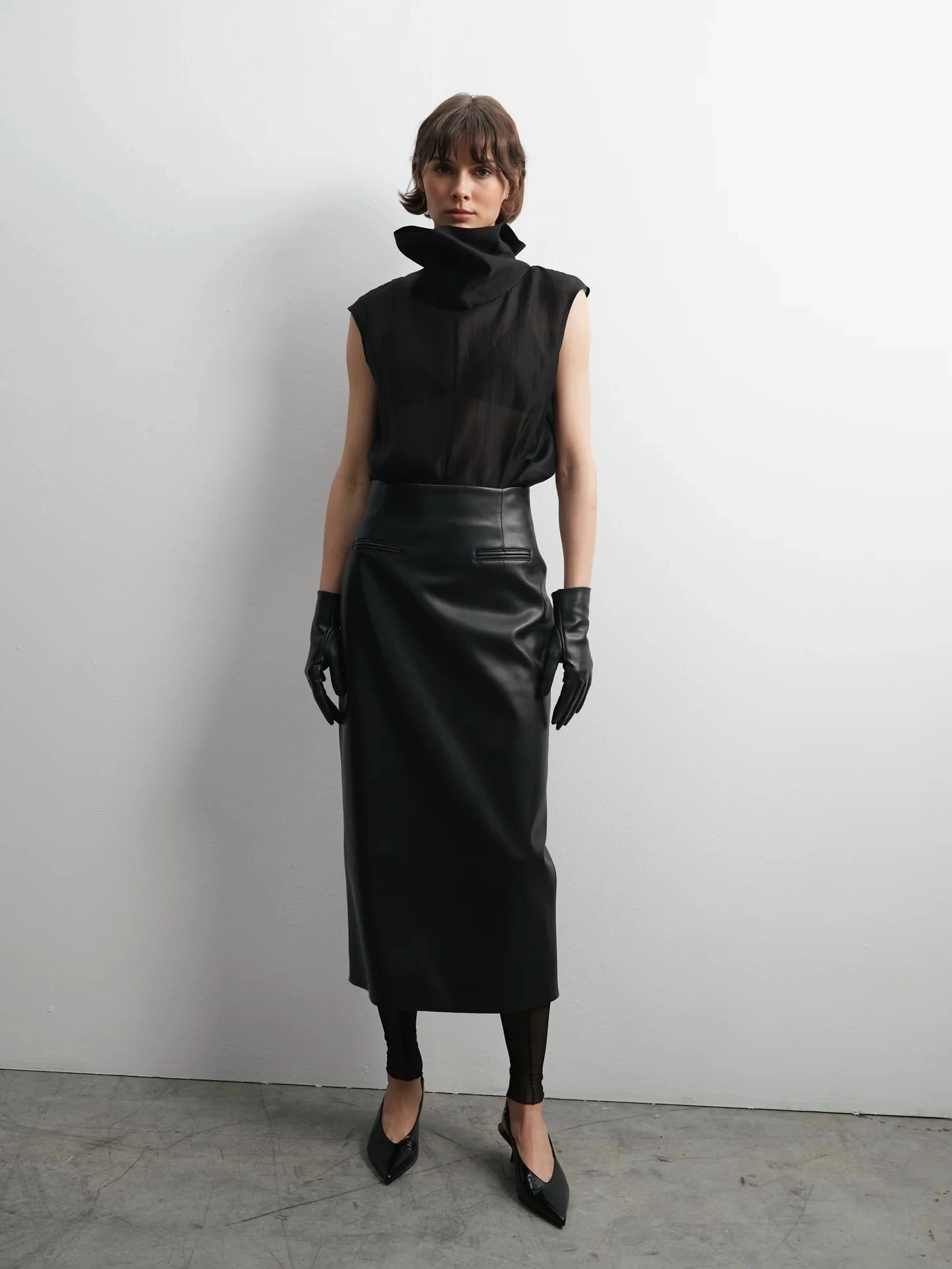 Спідниця з екошкіри CICI COCO