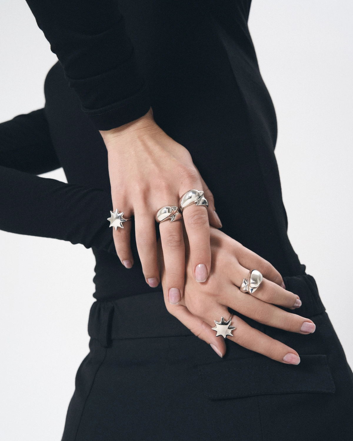 кольца из серебра