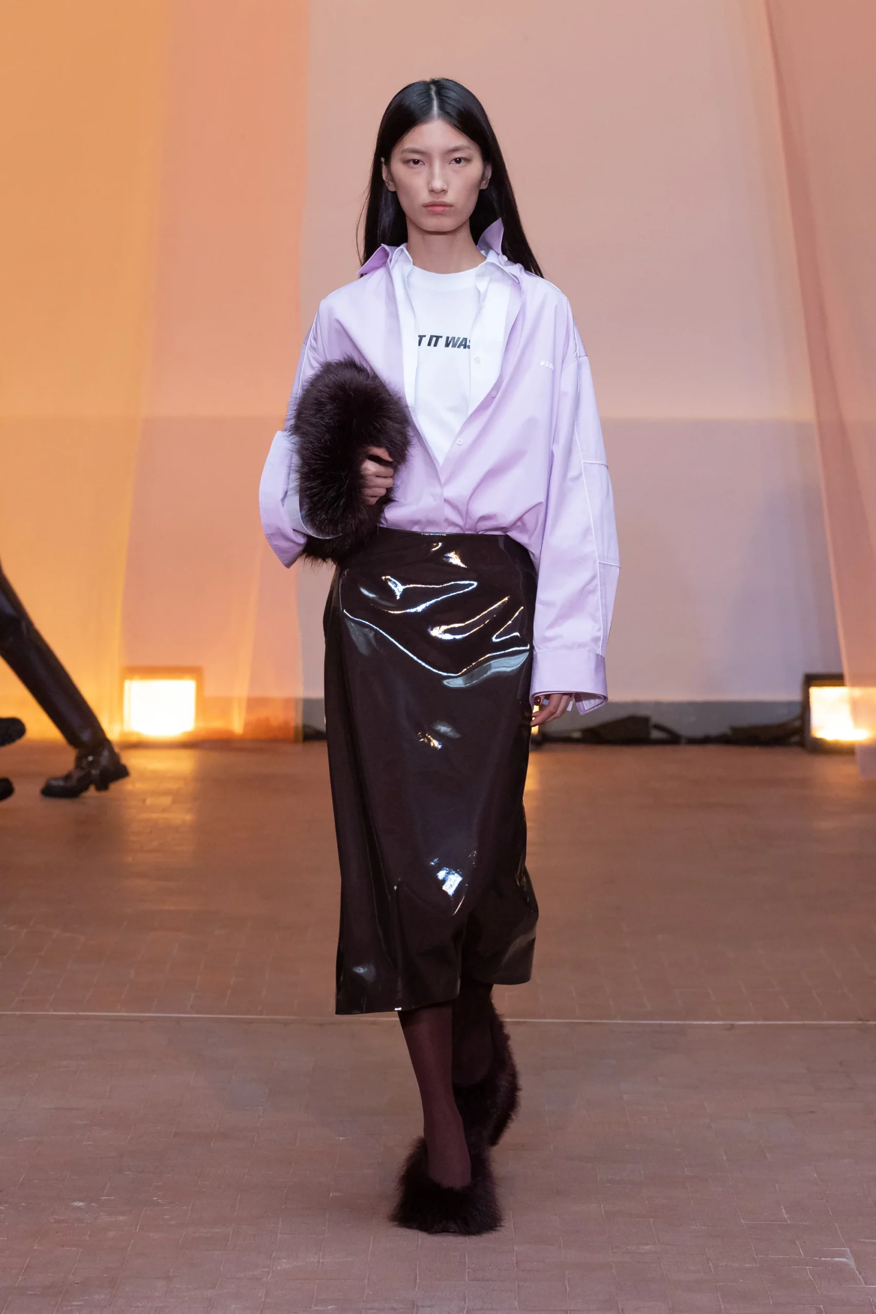 кожаная юбка