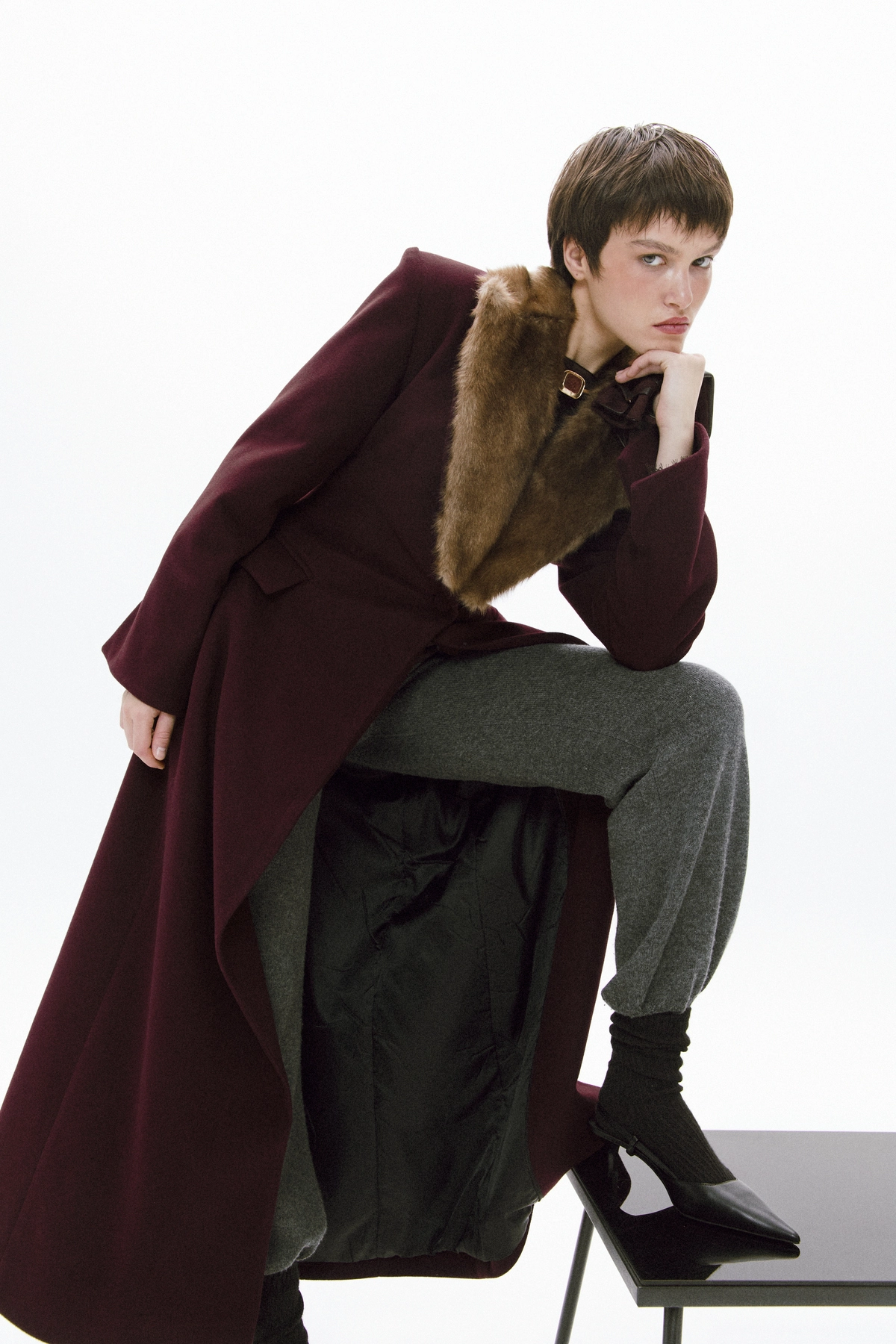 пальто з хутром