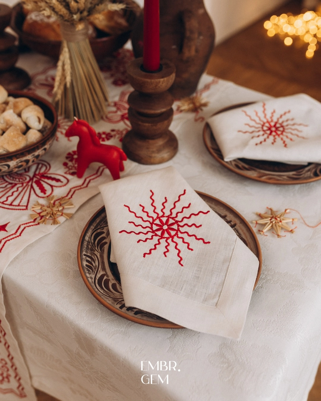 вишита серветка