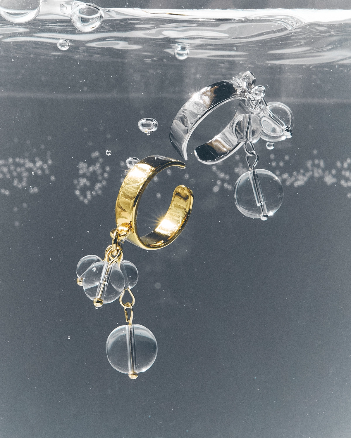 сережки з кришталем