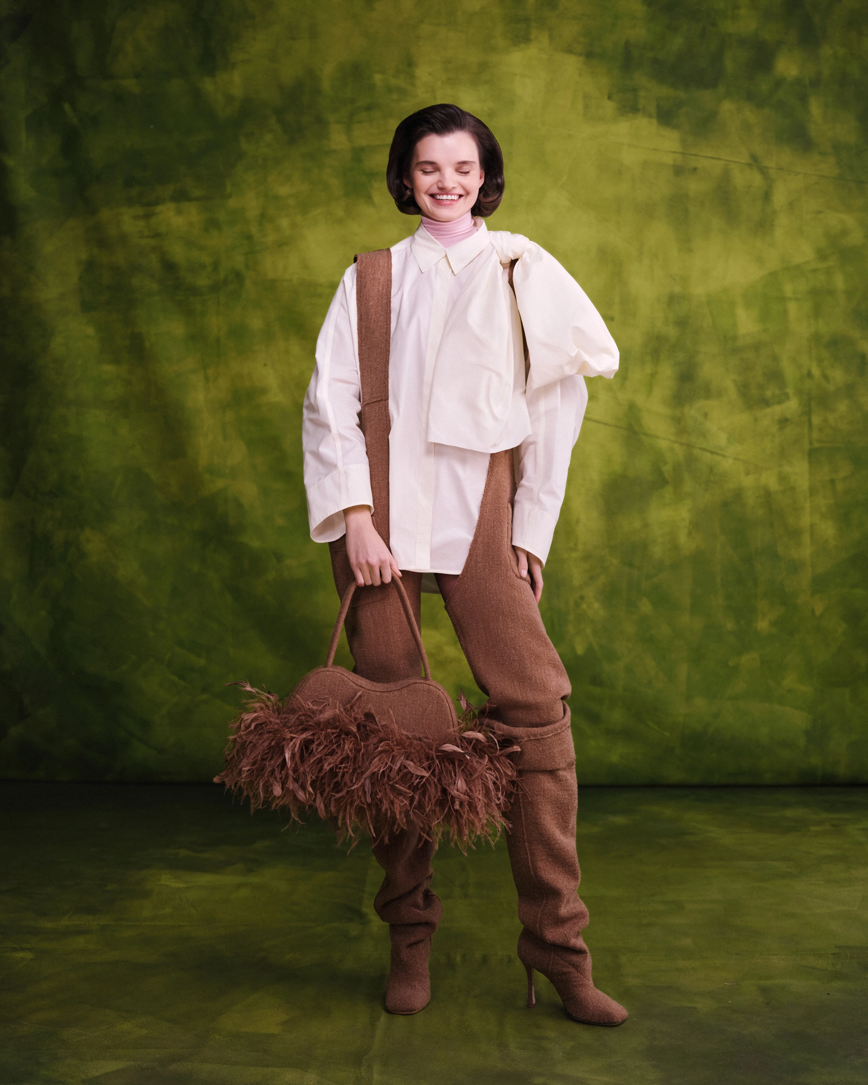 замшева сумка з бахромою