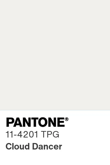 Pantone Cloud Dancer (PANTONE 11-4201)
