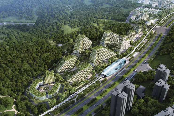 В Китае стоят новый город